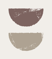 Fashionable artistic abstract background. Elements of primitive forms. Modern style. Boho.