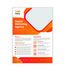Modern Corporate Flyer, Cover Design Template