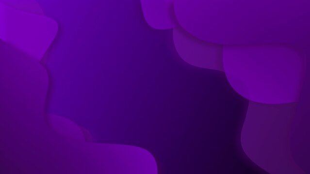 Waves gradient abstract background on the left and right obliquely of velvet violet purple colors of 2022 year. 4k moving animation concept with smooth movement and copy space