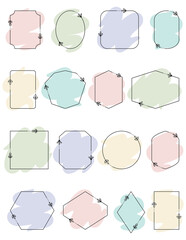 Minimalist Leaf Frames (Pastel)