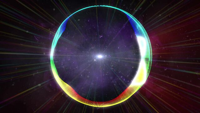 circle abstract plasma 4k