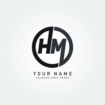 Initial Letter HM Logo - Simple Business Logo