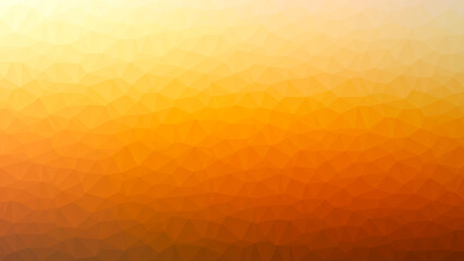 オレンジのグラデーションによるポリゴン背景
