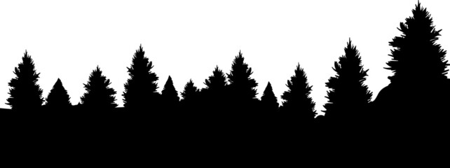 Forest Landscape Silhouettes Forest Landscape SVG EPS PNG