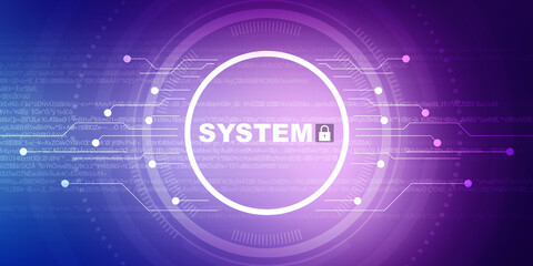 2d illustration technology background concept
