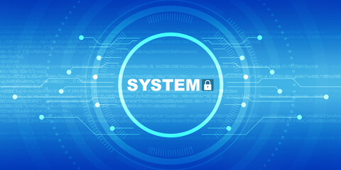 Obraz premium 2d illustration technology background concept 