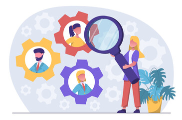 HR manager is looking for specialists for vacancies.