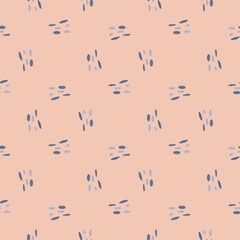 Seamless pattern pebbles. Beautiful texture gravel for fabric design. Repeated template stone in doodle style for fabric.