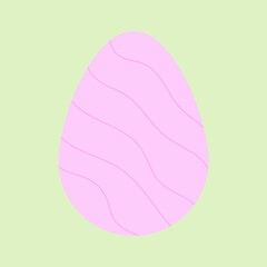 Easter egg. Vector icon colorful easter eggs. Vector illustration for your easter posters.