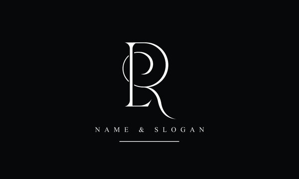 RL, LR, R, L abstract letters logo monogram