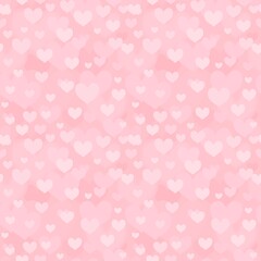 Pink hearts texture - heart shape pattern