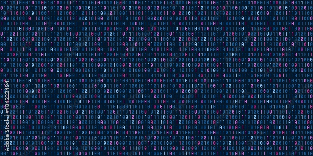 Poster binary data vector texture