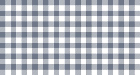 Grey gingham pattern - vector checkered texture