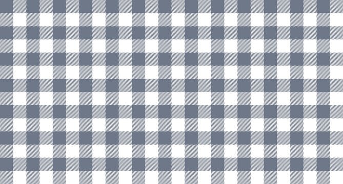 Grey Gingham Pattern - Vector Checkered Texture