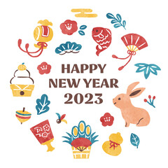 new year 2023 year of the rabbit