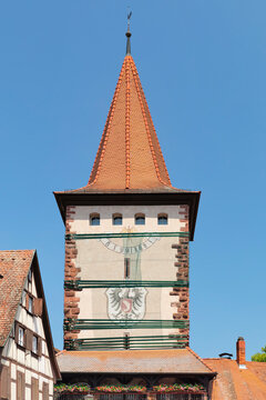 Obertorturm tower, Gengenbach, Kinzigtal Valley, Black Forest, Baden-Wurttemberg, Germany