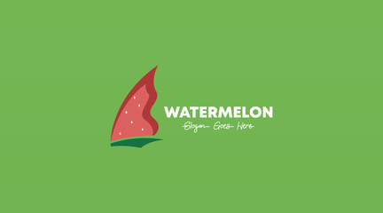 Watermelon Logo Design Concept Vector. Fresh Watermelon Fruit Logo Design Template for Business in Fruit Trading and Fruit Drink Shop