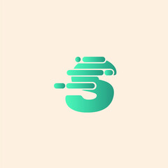 Logo S. Initial Letter S Fast Speed Logo Design Template. Drop icon