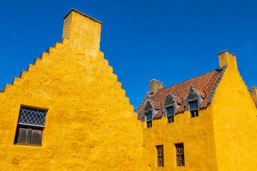 Culross Palace, crow step gable, Culross, Fife, Scotland