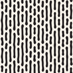 Vector seamless pattern. Repeating geometric elements. Stylish monochrome abstract background design.