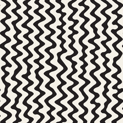 Vector seamless pattern. Repeating geometric elements. Stylish monochrome abstract background design.