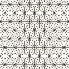 Vector seamless pattern. Repeating geometric elements. Stylish monochrome abstract background design.