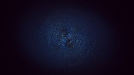 3D rendering abstract colorful fractal light background