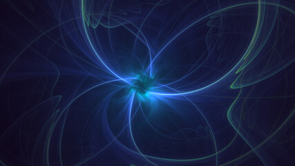 3D rendering abstract colorful fractal light background