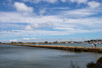 Fototapeta na wymiar Bembridge harbour in summer
