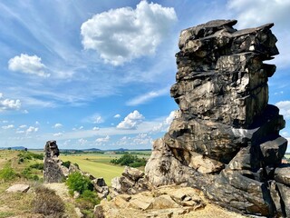 rocks and sky