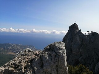 mountain landscape with sky