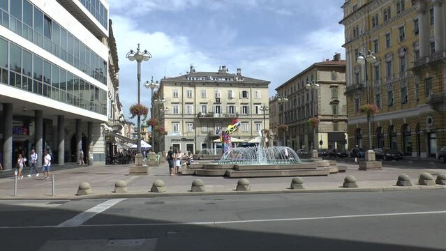 Rijeka, Croatia. Jadranski Square.