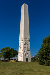 Sao Paulo, Brazil, August 24, 2016: Obelisk in Ibirapuera Park, Sao Paulo in Brazil. This monument...