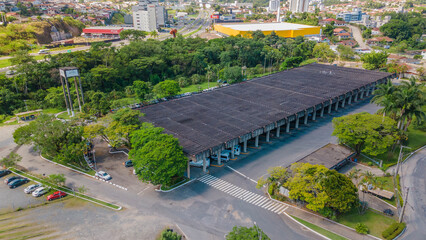 Vista aérea da Rodoviária de Blumenau em Santa Catarina