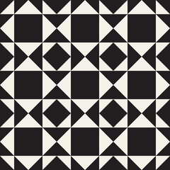 Vector seamless pattern. Repeating geometric elements. Stylish background design.