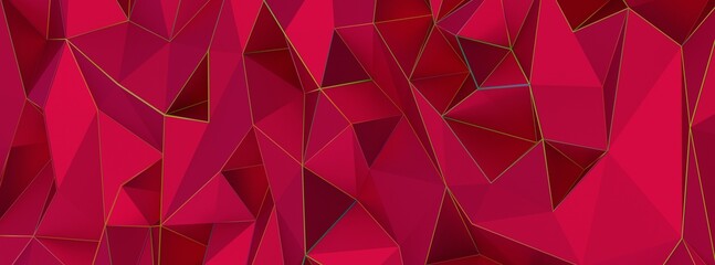 Color Blend Rainbow Trendy Low Poly BG Design magenta 3d