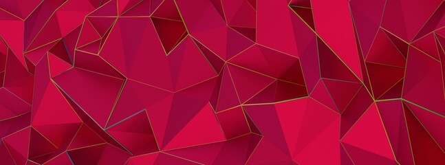 Fototapeta premium Color Blend Rainbow Trendy Low Poly BG Design magenta 3d