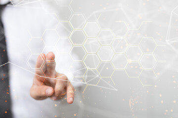 conference Digital Network and data concept 3d