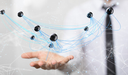 conference Digital Network and data concept 3d