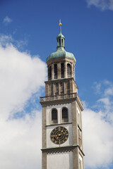 Fototapeta na wymiar Perlach tower in Augsburg, Gemany 