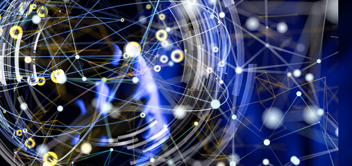 conference Digital Network and data concept 3d