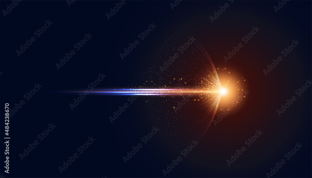 Aufkleber abstract technology hi tech background concept speed movement motion blur moving fast in the light f