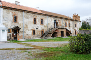 Ruined Starokostiantyniv castle built at the confluence of the Sluch and Ikopot rivers, Ukraine