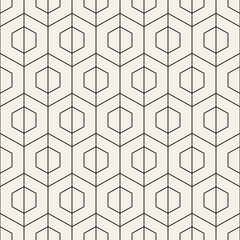 Vector seamless pattern. Repeating geometric elements. Stylish background design.