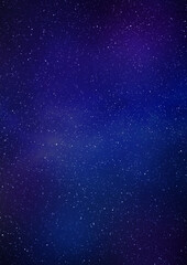Night blue starry sky vertical background