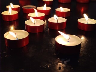 candles in the dark
