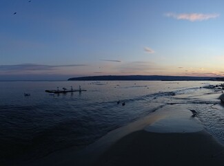 VARNA - BG sunset and swans