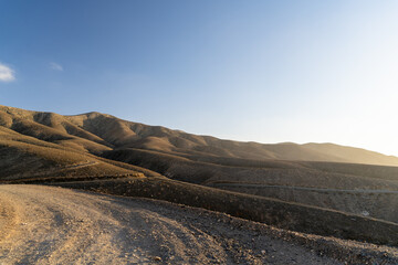 Road in the Mountains of Fuerteventura