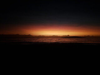 Sunrise at the beach of Itaparica, Espírito Santo, Brazil