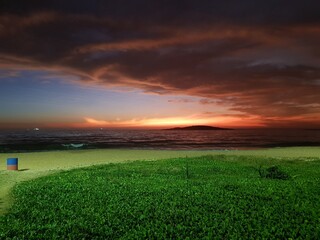 Sunrise at the beach of Itaparica, Espírito Santo, Brazil